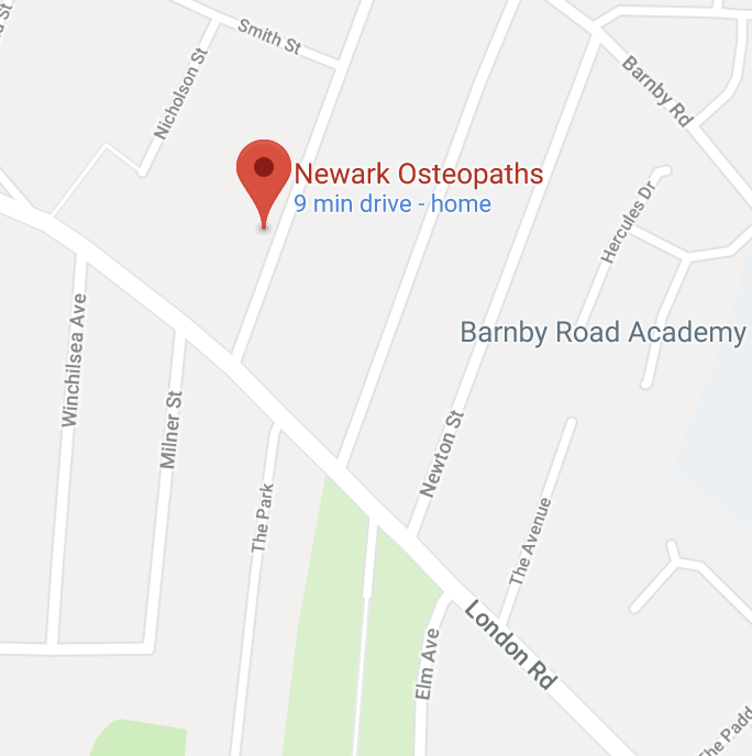 Harborough Osteopathic Clinic is located in Newark on Trent, Nottinghamshire